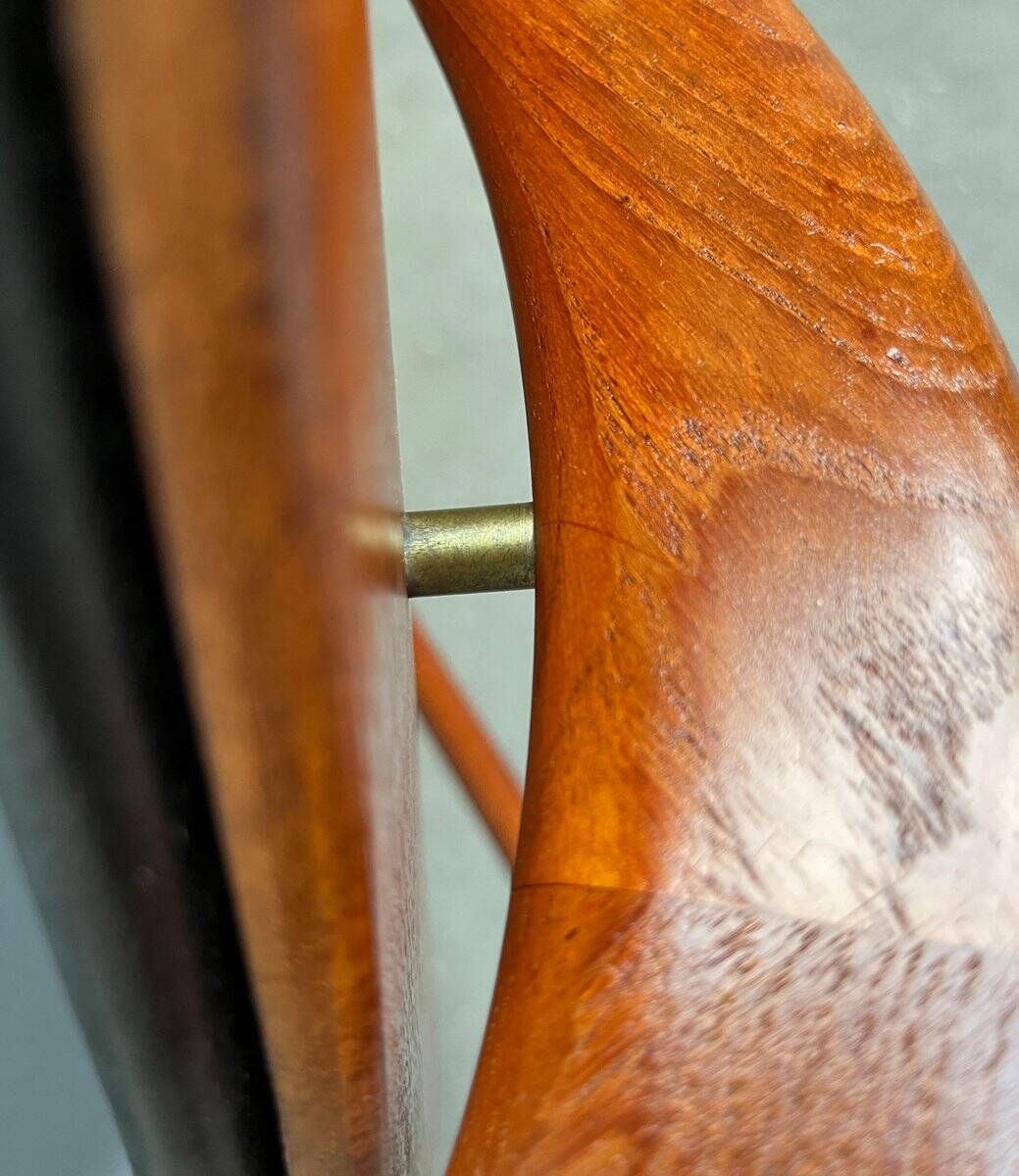 Fauteuil King en Teck Danois du Milieu du Siècle par Arne Hovmand Olsen pour Onsild Møbelfabrik et Jutex, années 1950