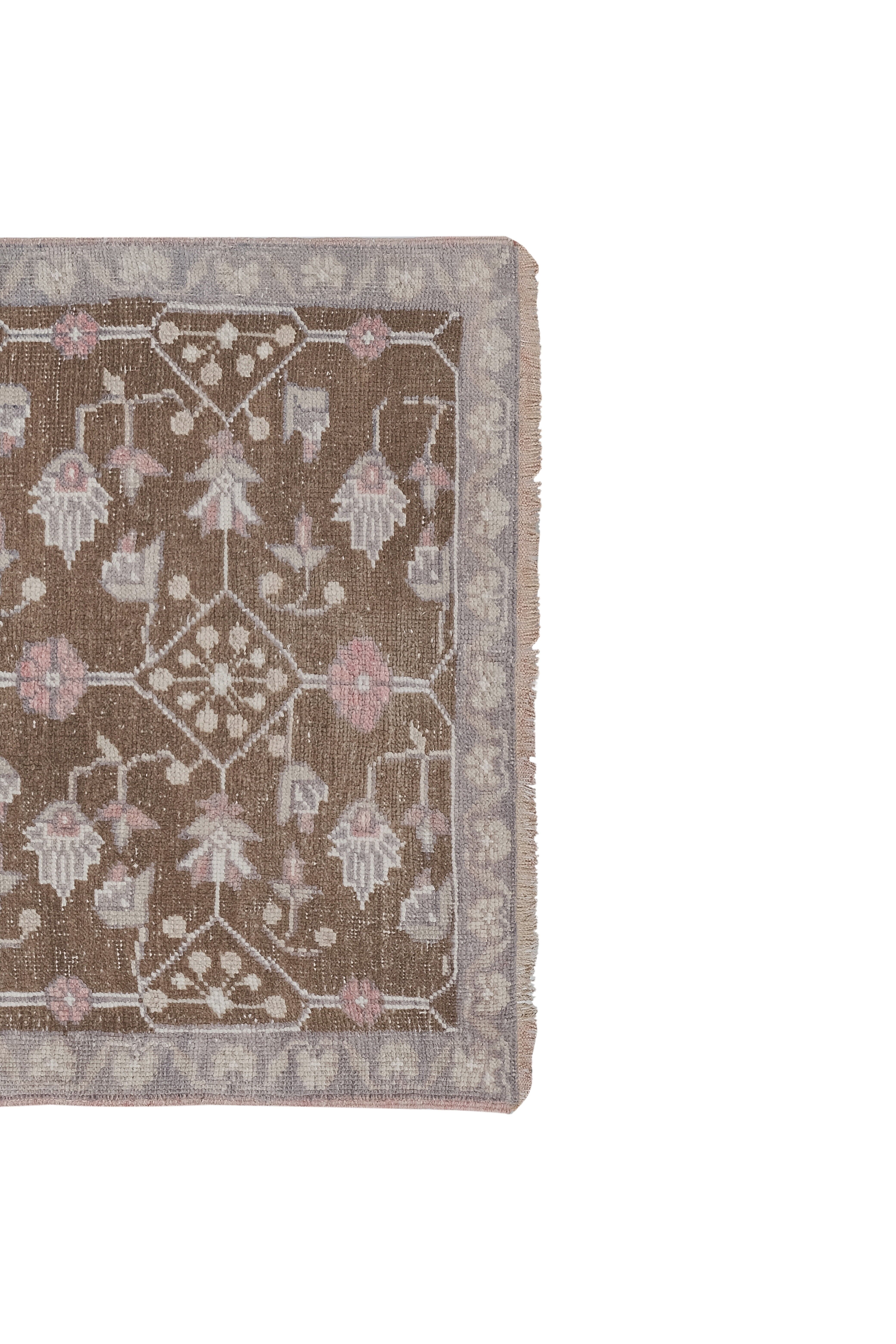 Vintage Turkish rug from Oushak, hand-woven 94x162 cm