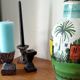 Wooden Brutalist candle holders