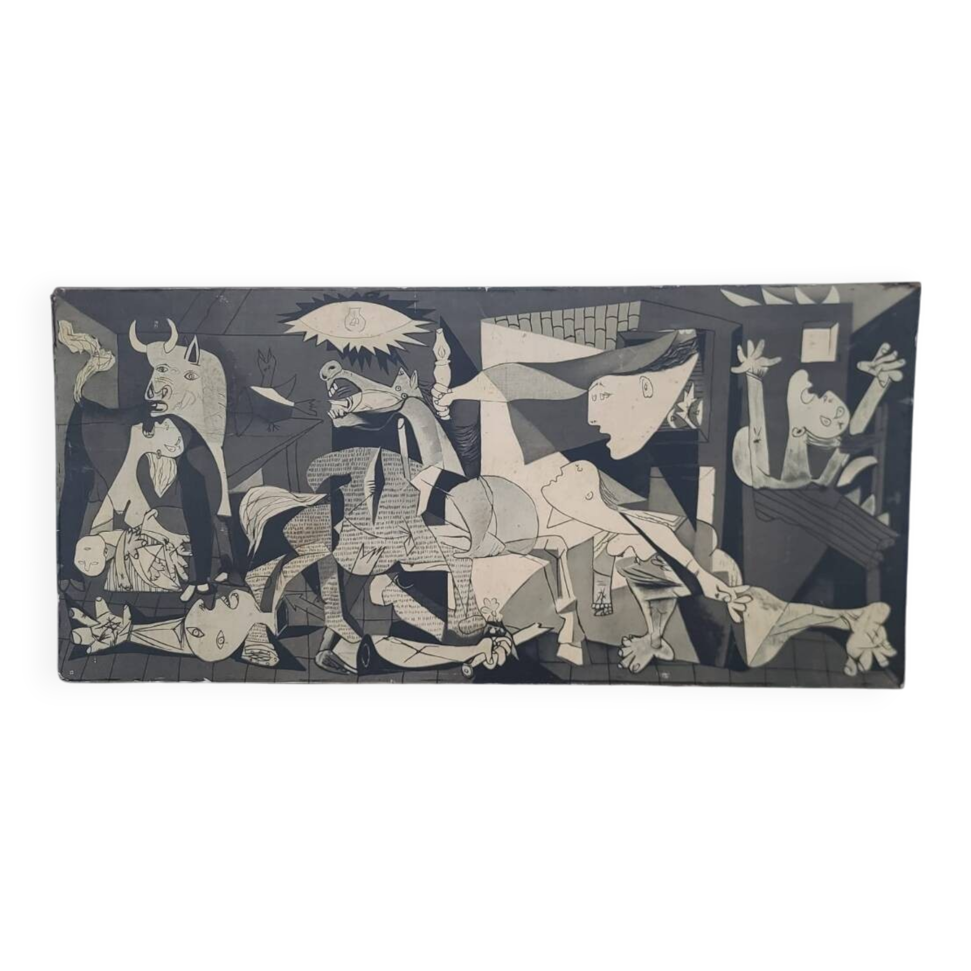 Wooden painting reproduction Picasso Guernica