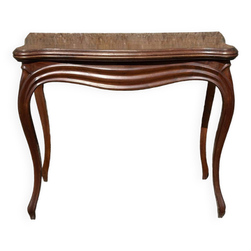 Table de jeu en bois d'acajou Napoléon III, 18ème siècle
