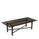 Table basse vintage design L. Levi McGuire en bambou, Italie, années 1980