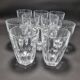 Set of 10 crystal glasses