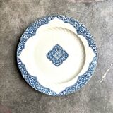 Plat rond Gien en terre de fer