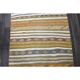 1970s Vintage Turkish Hand-Knotted Wool Cotton Green Runner Rug 139x323