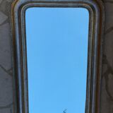 Louis Philippe mirror wooden gold/silver 84 x 53 cm