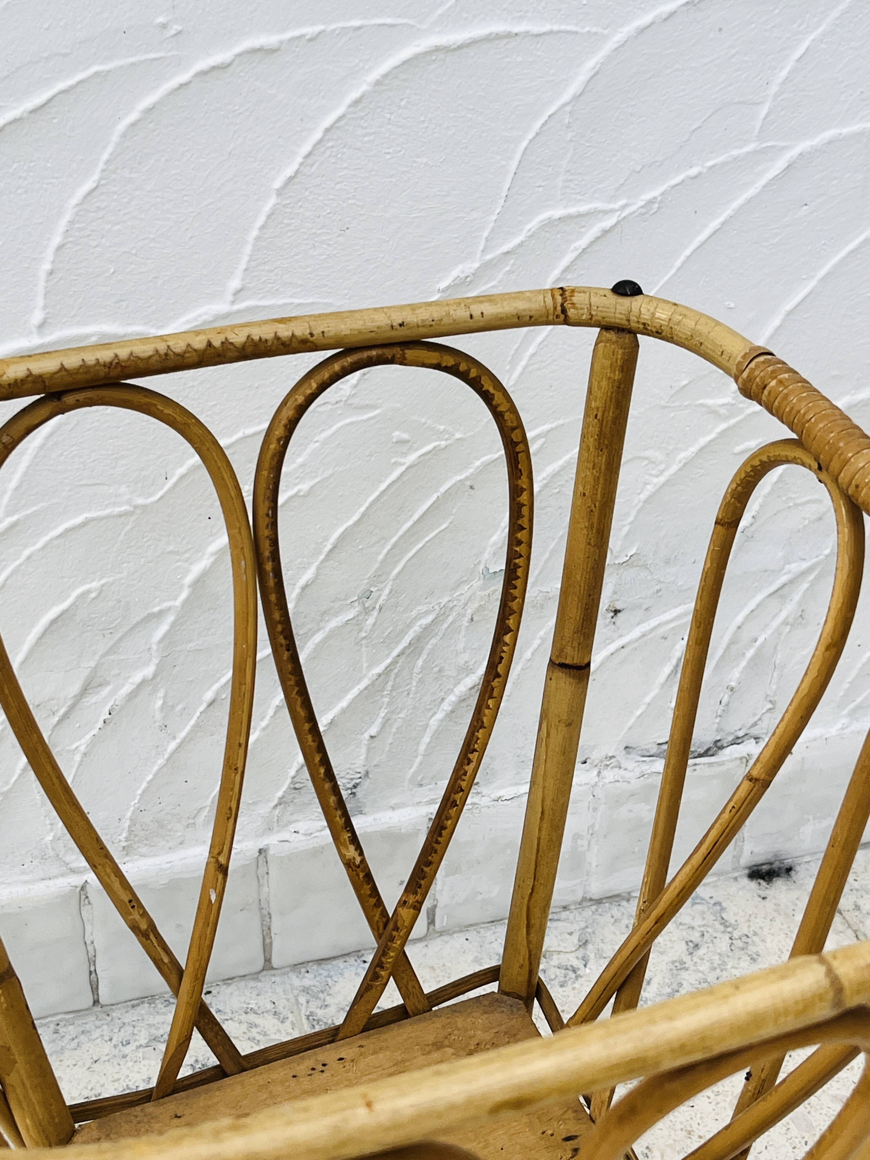 Vintage bamboo plant stand