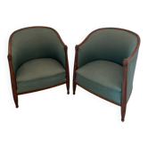 Pair of Art Deco armchairs - refurbished