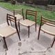 Chaises no78 palissandre/ corde Niels Otto Moller