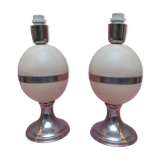 Pair of lamps signed Christian Dior