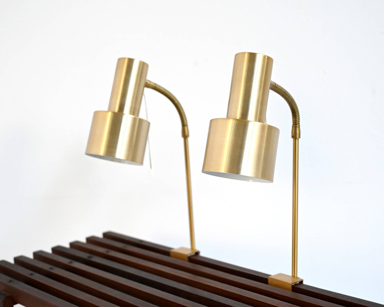 Paire de lampes de chevet par Nybro Armaturfabrik AB, années 1950.