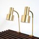 Paire de lampes de chevet par Nybro Armaturfabrik AB, années 1950.