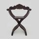 Vintage Savonarola chair in wood, Italy, 1950s