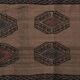 Vintage Turkish hallway rug 42x402 cm