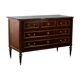 Commode Louis XVI des années 1830 avec dessus en marbre