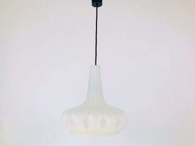 Glass pendant lamp Peill and Putzler , Germany, 1970s