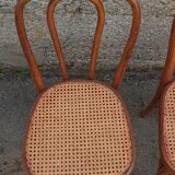 Pair of caned Fischel chairs, circa 1900