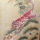 Important Set of Three Indochinese Silk Embroidered Tapestries