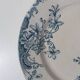 Terre de fer 4 assiettes plates fleurs althaea