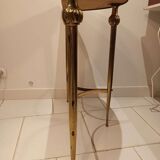 Baroque console old midcentury marble and gold metal