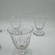 Set of 5 white wine glasses - Baccarat Crystal – Argentina model, 1940