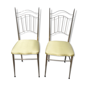 paire de chaises  metal