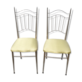 Pair of vintage metal chairs