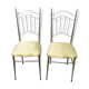 Paire de chaises  metal  vintage