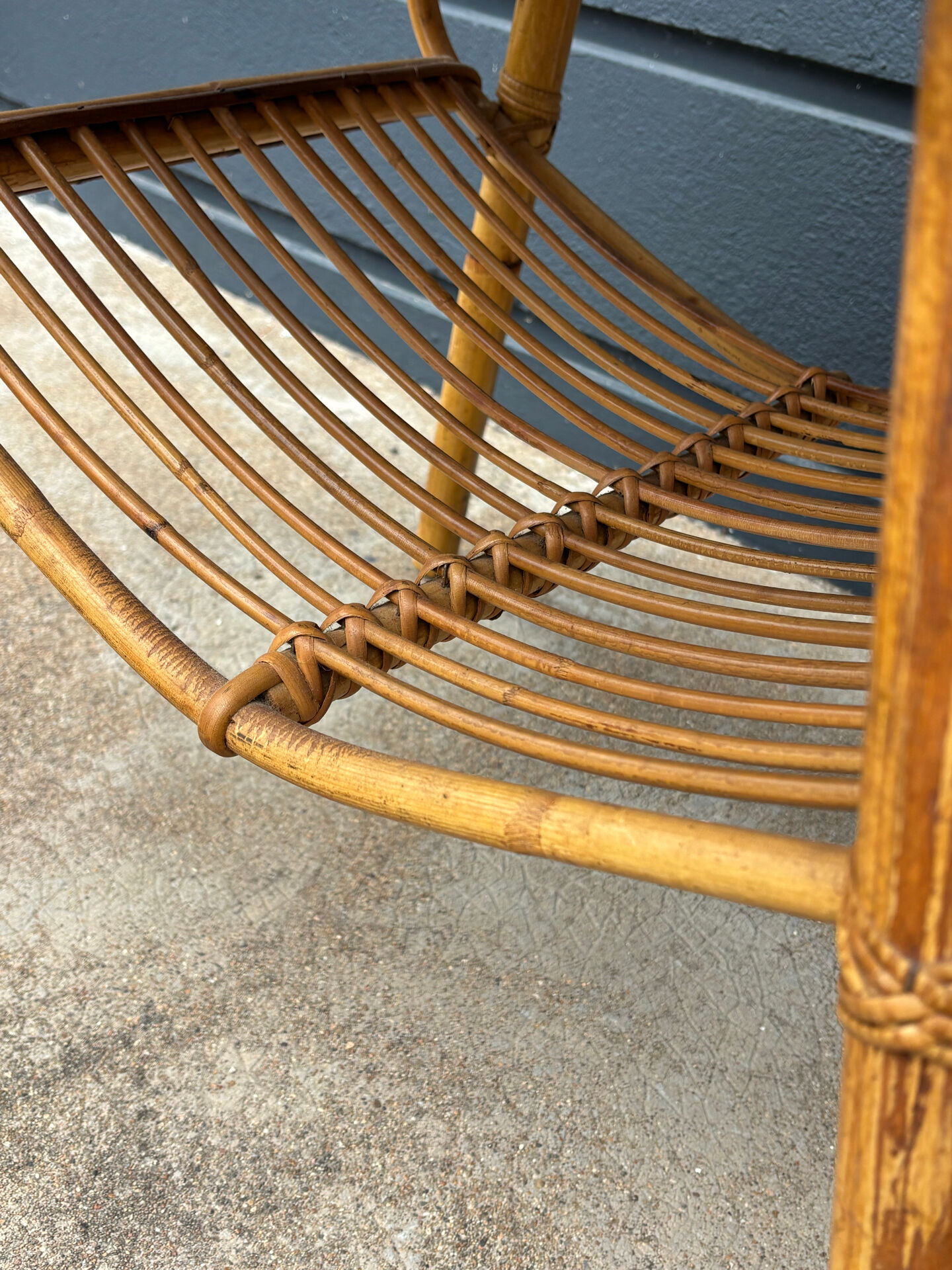 Table basse en rotin