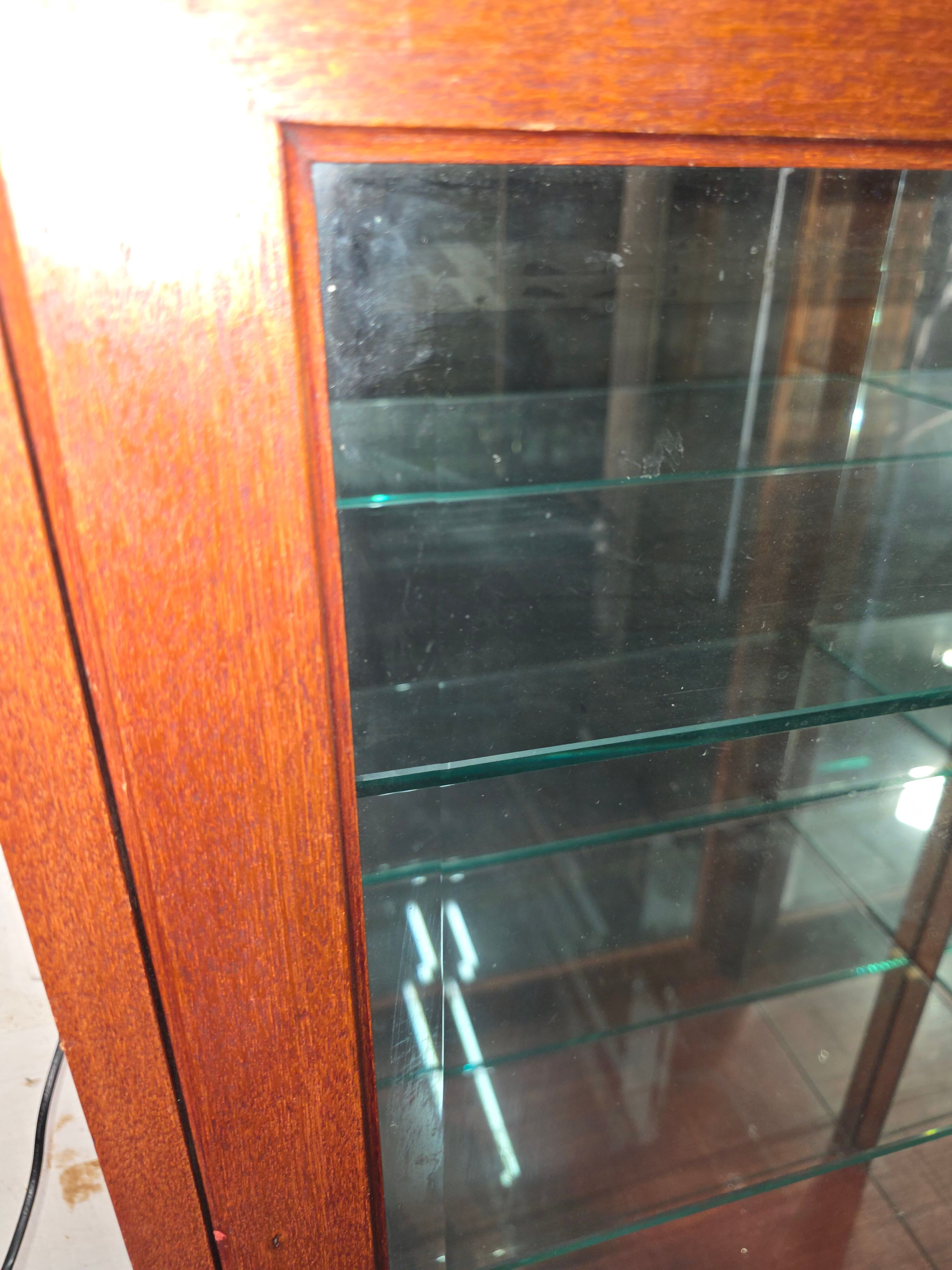 Mahogany display cabinet 20th century