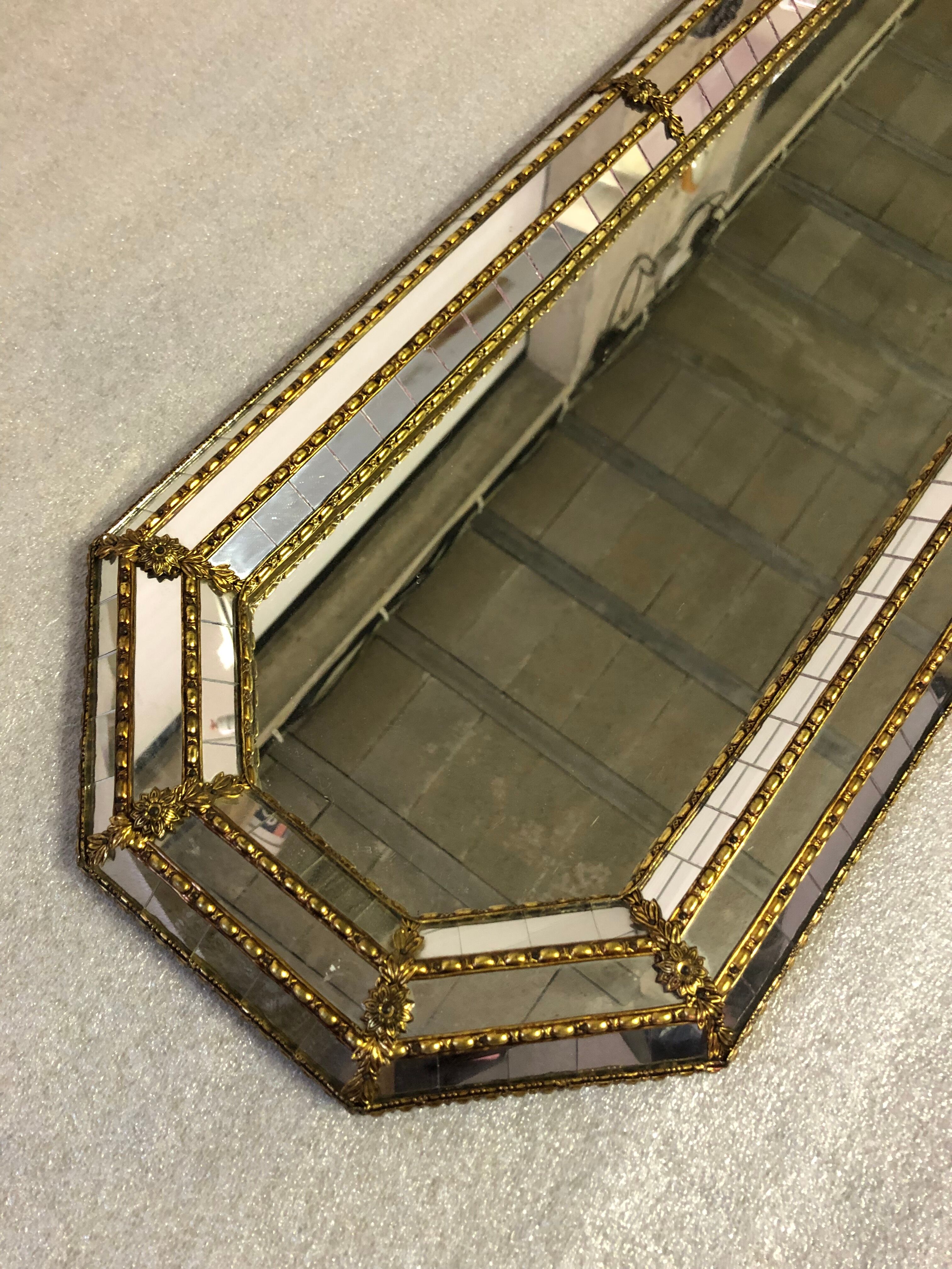 Venetian mirror repels Murano 125x32cm