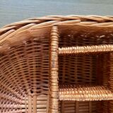 Vintage Rattan Serving Tray