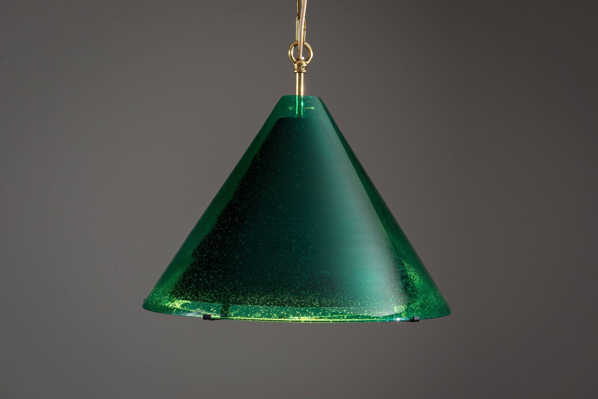 Jonas Hidle ‘‘Najade’’ green bubble glass pendant