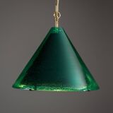 Pendentif en verre vert "Najade" de Jonas Hidle