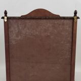 Mahogany stained wood wall display case