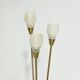 Brushed Brass and Glass Table Lamp Germany 1970s