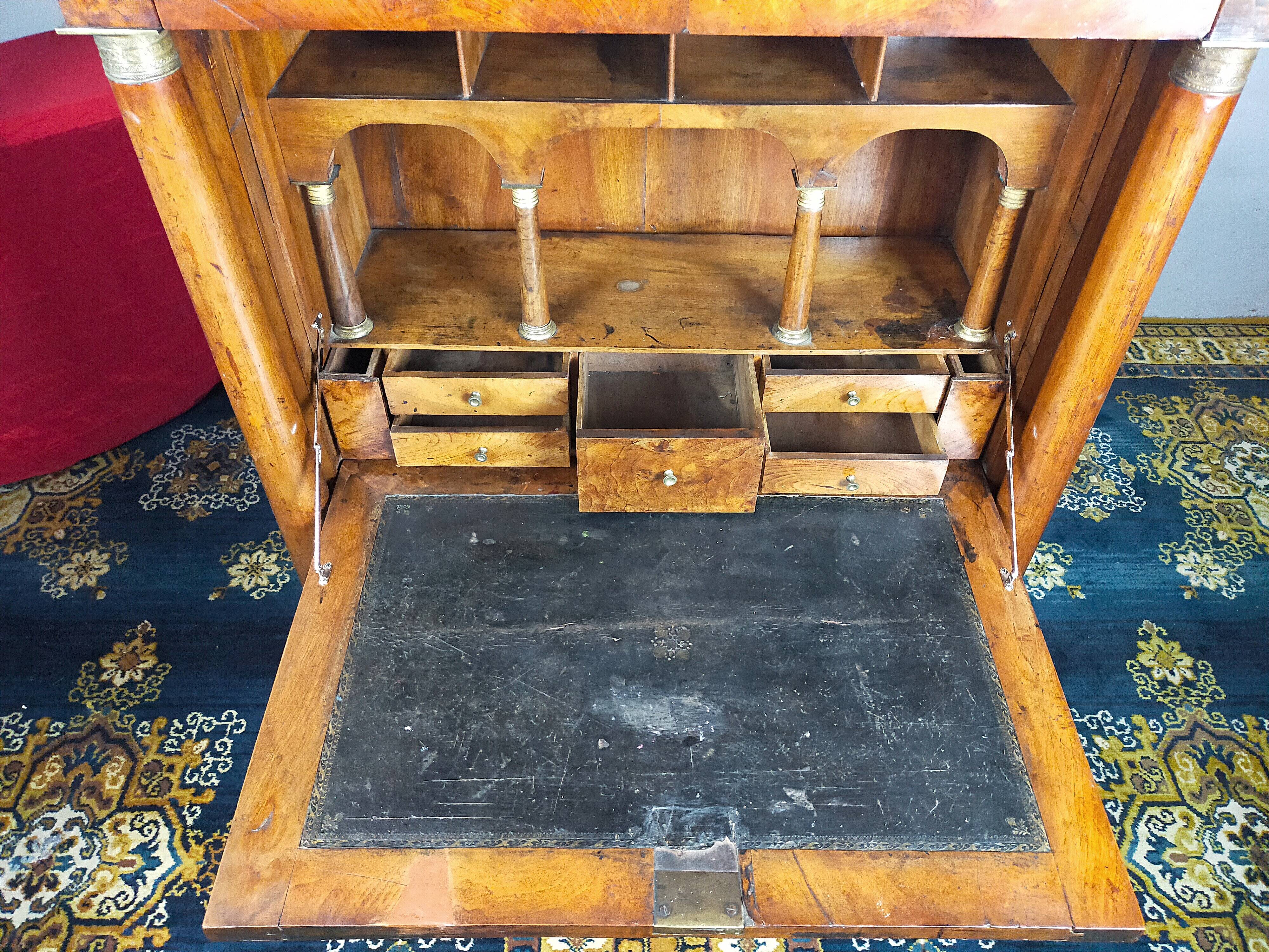 Secretary period Empire in walnut