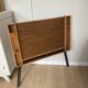 Vintage folding desk in wood and metal – 1960s