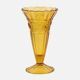 Vase vintage ambré Verreries Scailmont