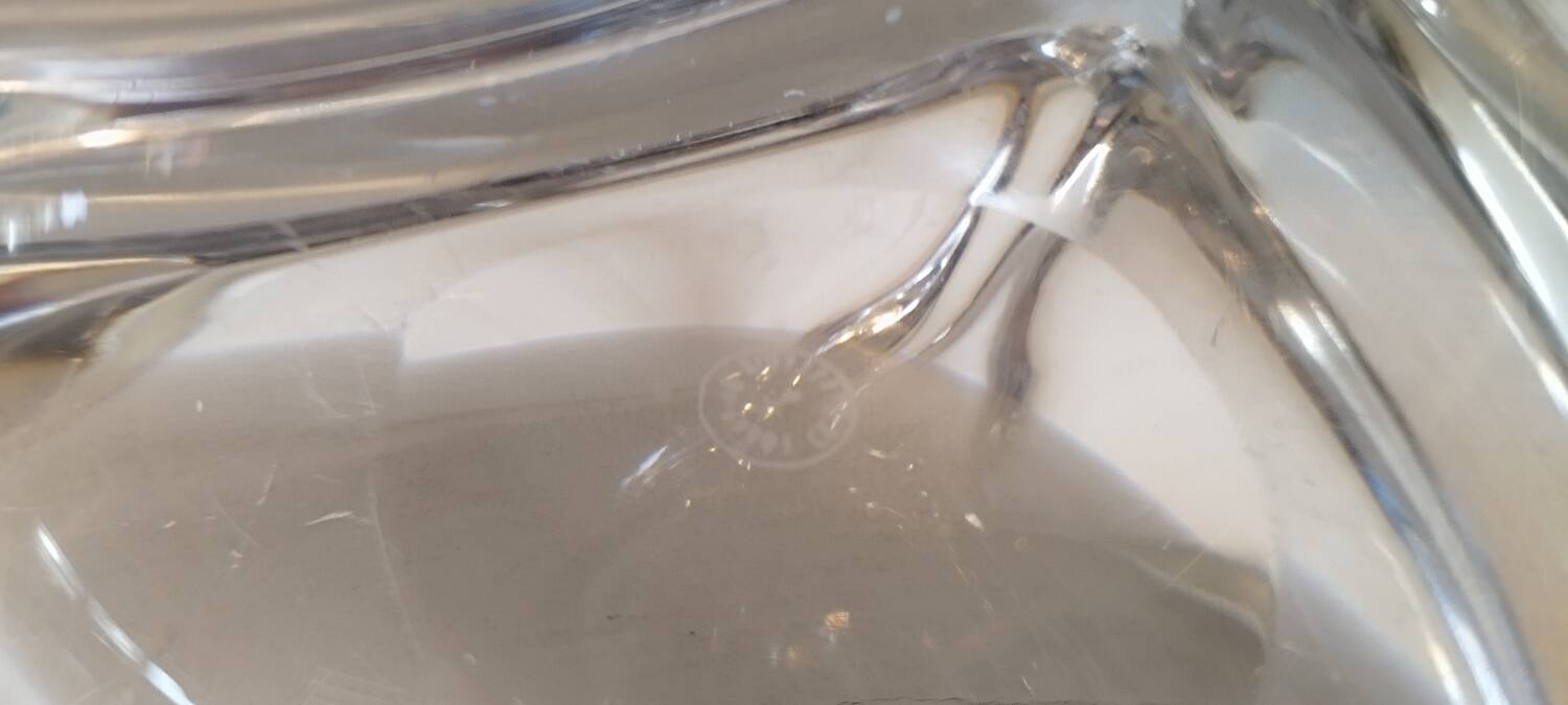 2 Lorraine crystal lamp bases