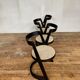 4 Vintage Baumann chairs Halfa 1970 cut wood