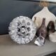 Space-age aluminum pendant light