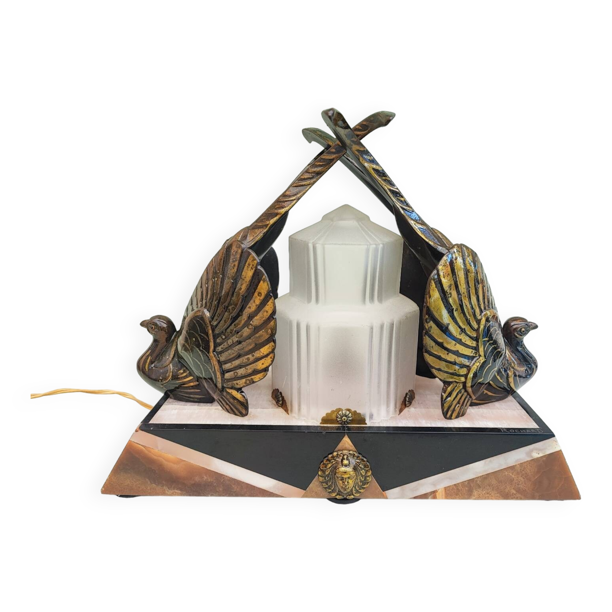 Art déco lamp by Rochard