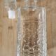 Carafe en verre ciselé