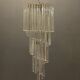 Italian murano prism spiral chandelier