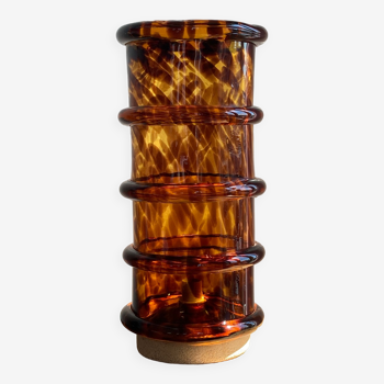 Vintage blown glass lamp "tortoiseshells"