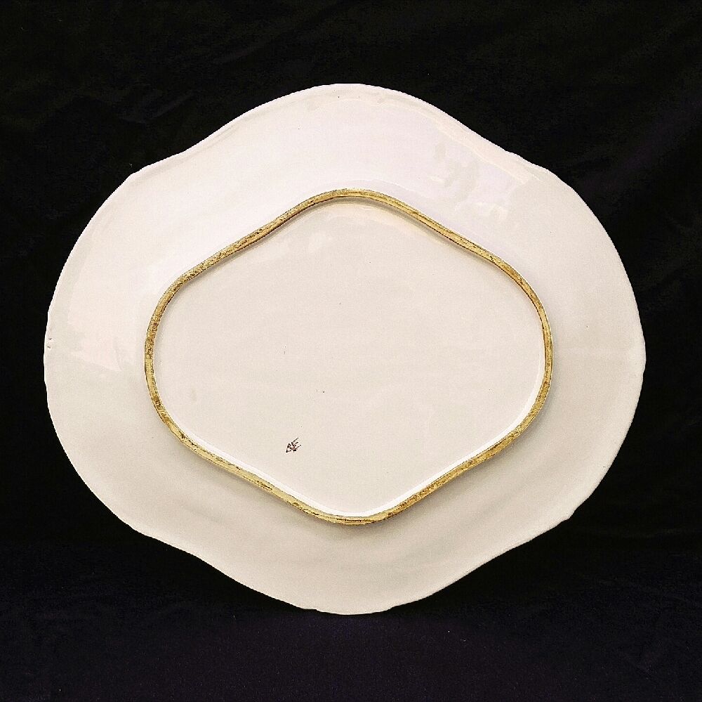 Large ceramic dish Malicorne Emile Tessier