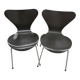 Series 7 Chairs by Arne Jacobsen for Fritz Hansen, black