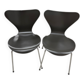 Series 7 Chairs by Arne Jacobsen for Fritz Hansen, black