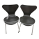 Series 7 Chairs by Arne Jacobsen for Fritz Hansen, black